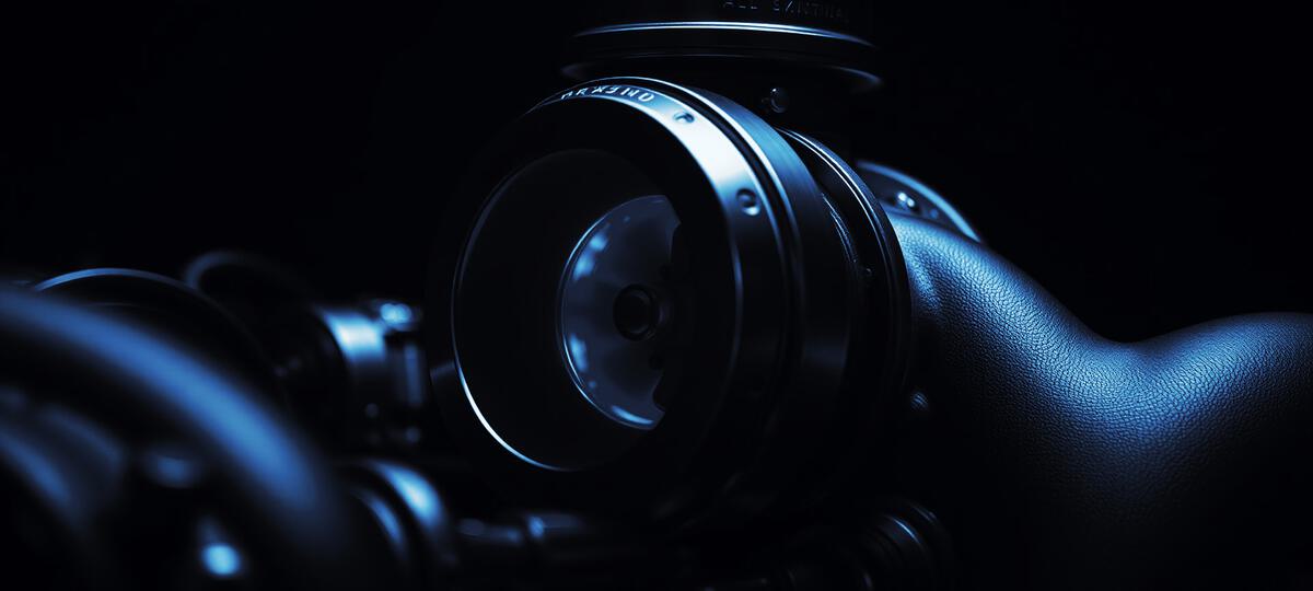 Close-up of a turbocharger intake